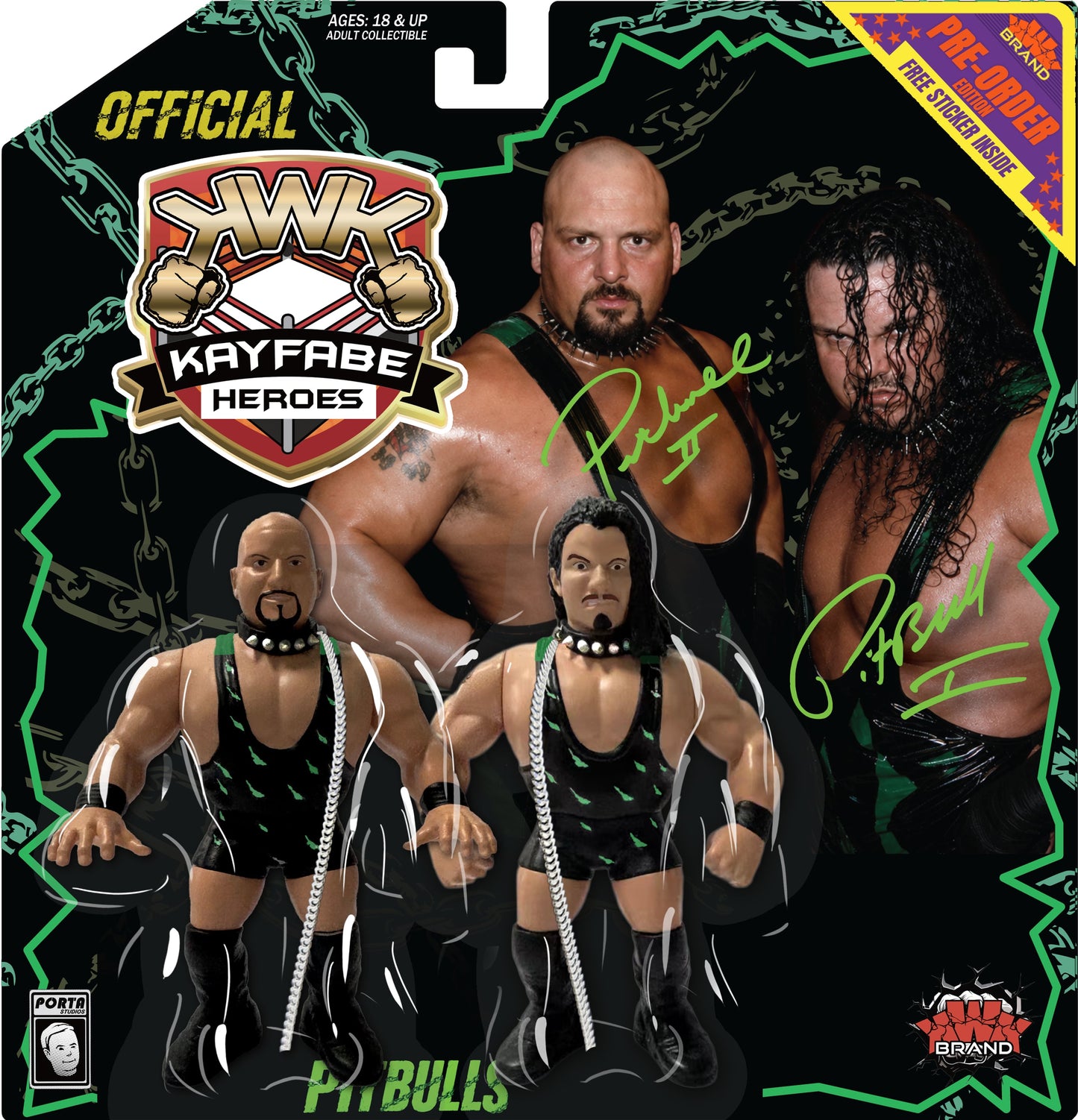 * Pre-Order * KWK Kayfabe Heroes Black Card PITBULLS