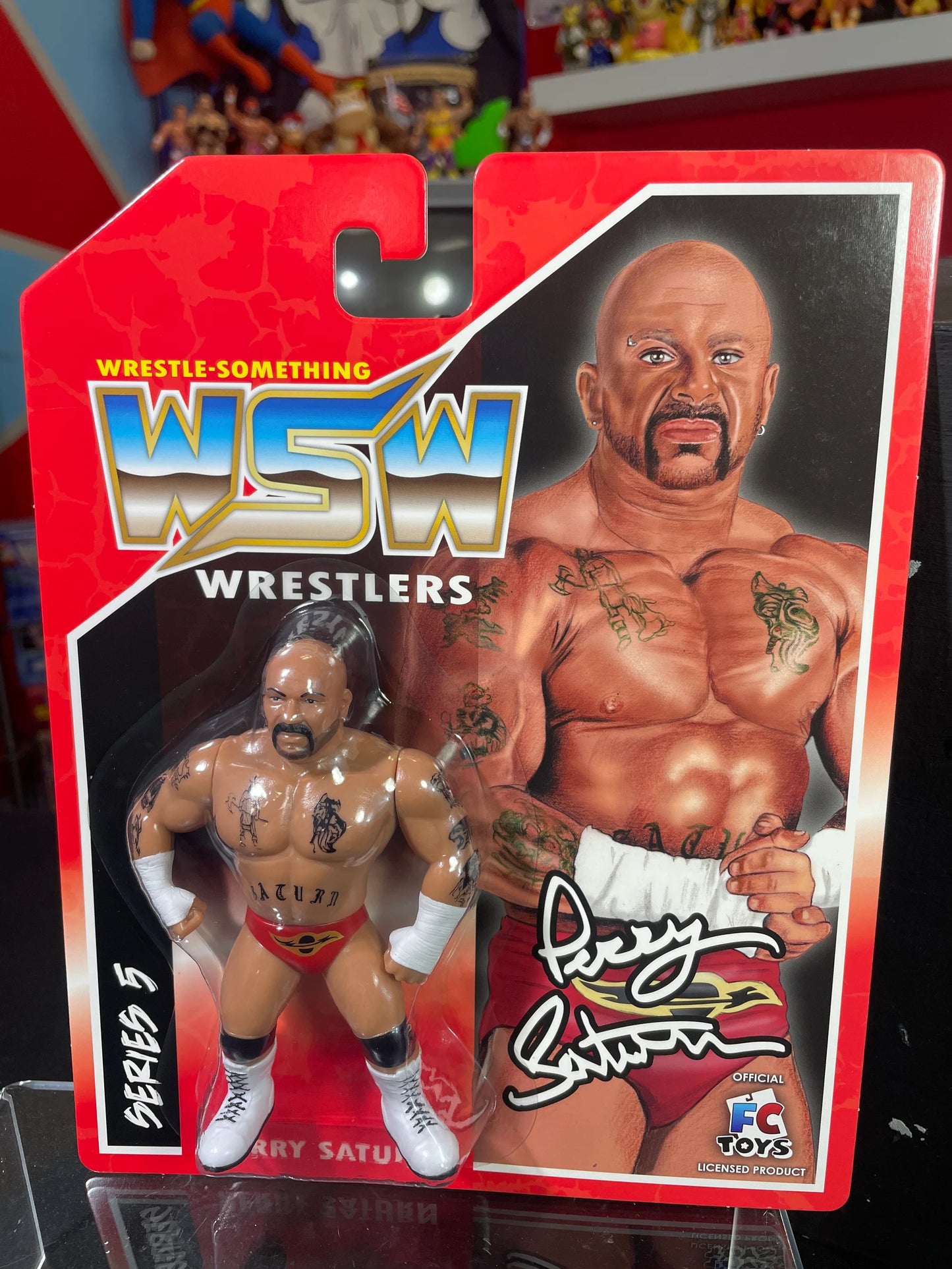 PERRY SATURN RETRO WRESTLE-SOMETHING WRESTLERS SERIES 5 FIGURE BY (FC TOYS)