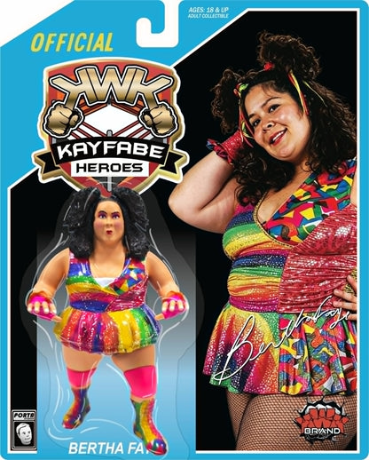 * Pre-Order * KWK Kayfabe Heroes Combo Deal Blue & Red Card Bertha Faye