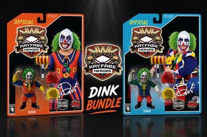 * Pre-Order * KWK Kayfabe Heroes Blue & Orange Card DINK Bundle Deal