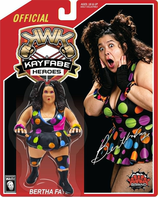 * Pre-Order * KWK Kayfabe Heroes Combo Deal Blue & Red Card Bertha Faye