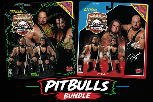 * Pre-Order * KWK Kayfabe Heroes Blue & Black Card PITBULLS Bundle Deal