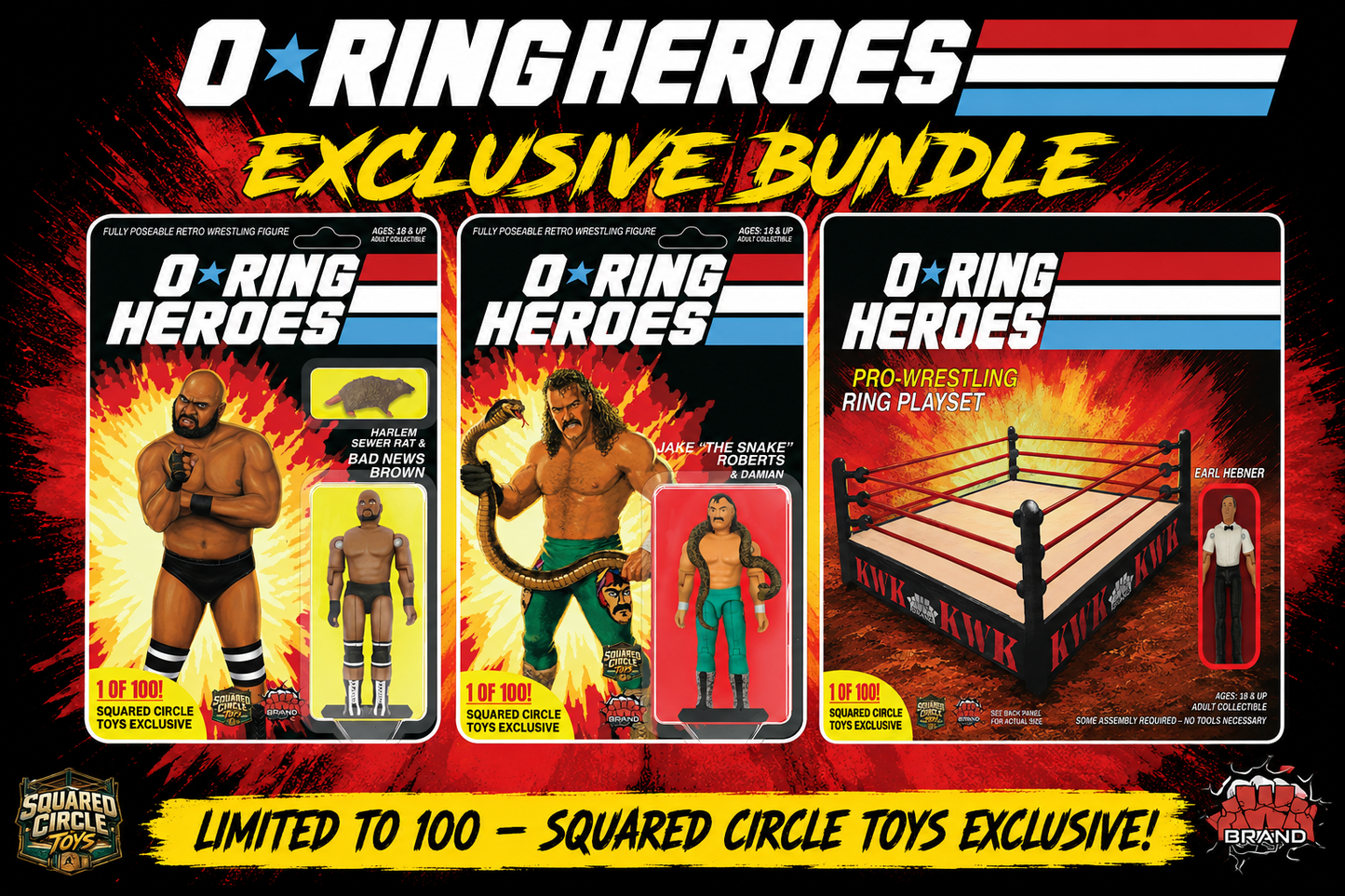 * Pre-Order * KWK O-Ring Heroes Exclusive Bundle Deal - All 3 Exclusives
