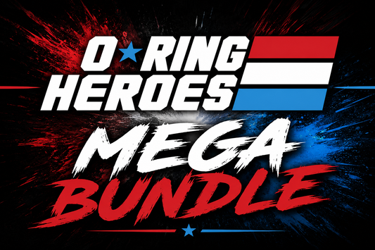 * Pre-Order * KWK O-Ring Heroes MEGA BUNDLE - All 4 Figures + 2 Ring Playsets (Exclusives Included)