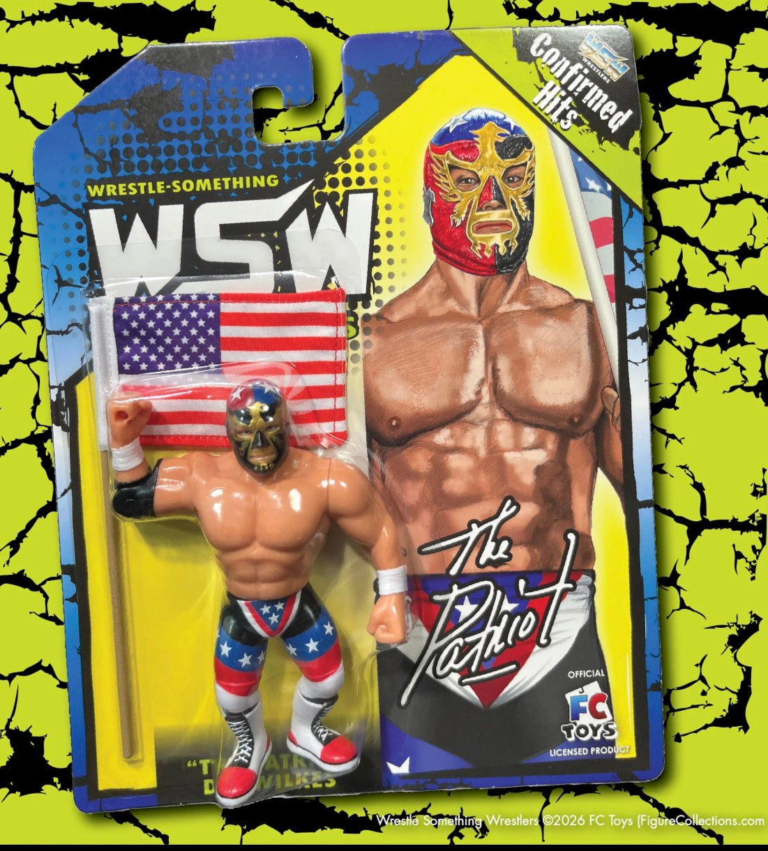 DEL WILKES THE PATRIOT RETRO WRESTLE-SOMETHING WRESTLERS CONFIRMED HITS(FC TOYS)