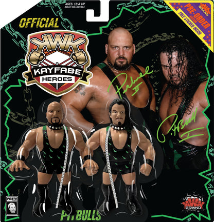 * Pre-Order * KWK Kayfabe Heroes Blue & Black Card PITBULLS Bundle Deal