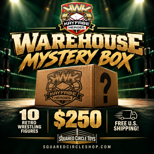 KWK Warehouse Mystery Box – 10 Retro Wrestling Figures - Limited Release