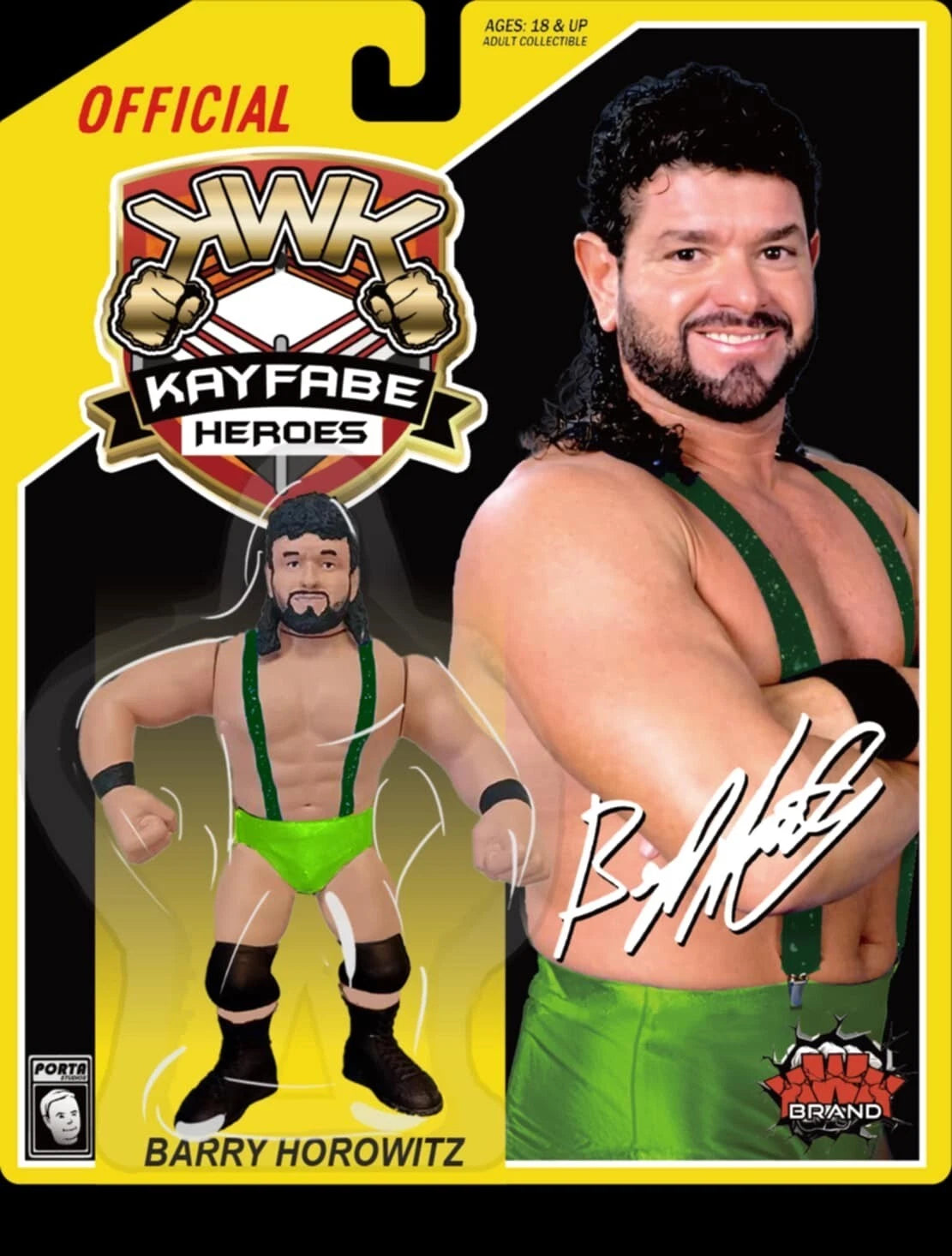 KWK Kayfabe Heroes Yellow Card Barry Horowitz 2025