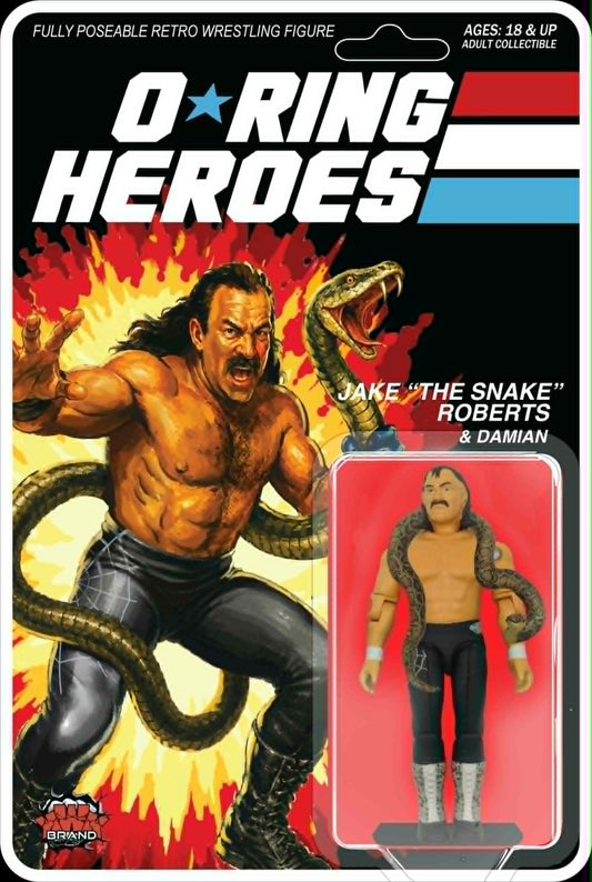 * Pre-Order * KWK O-Ring Heroes Jake "The Snake" Roberts GI Joe Style Figure