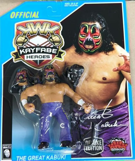 KWK Kayfabe Heroes Blue Card THE GREAT KABUKI