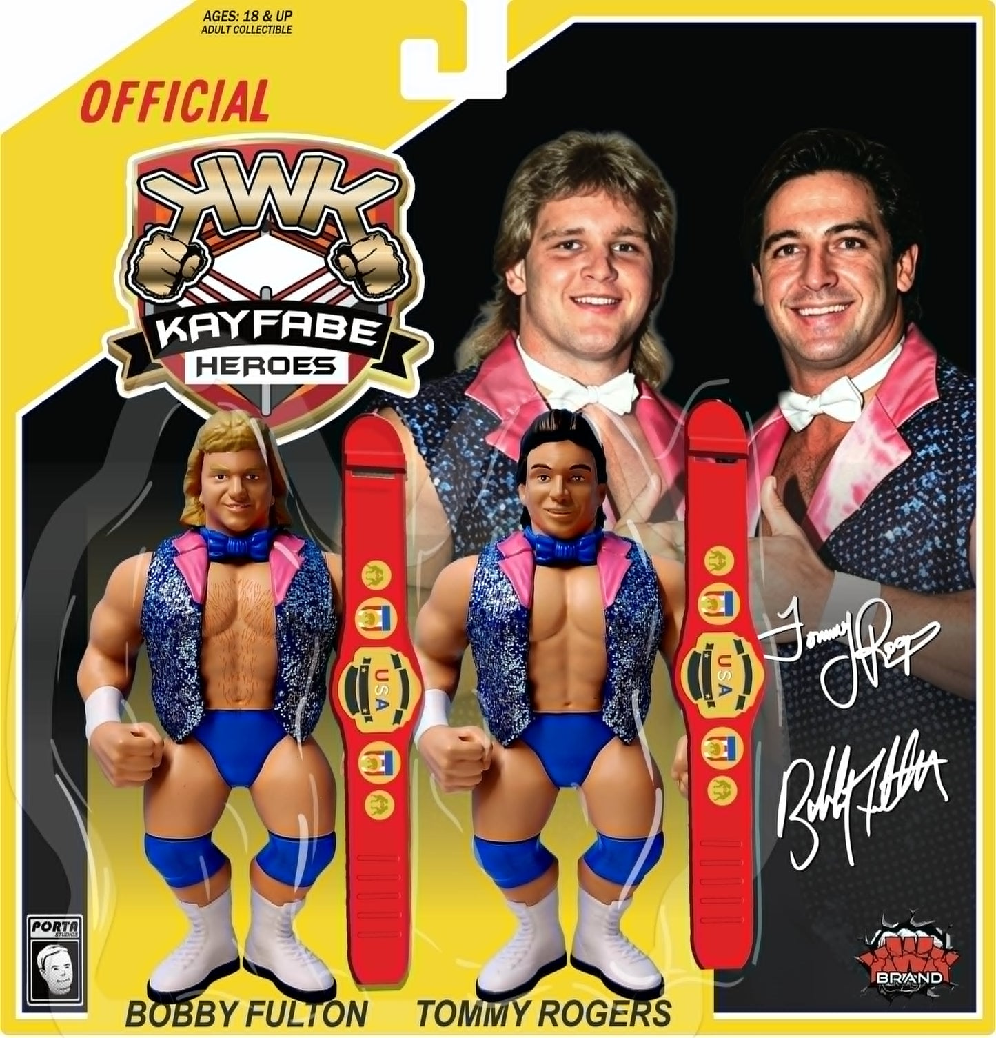 * Pre-Order* KWK Kayfabe Heroes The Fantastics Yellow Card
