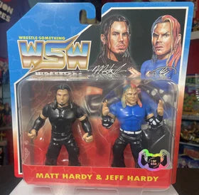 1 OF 650 Matt Hardy & Jeff Hardy aka Hardy Boyz Retro Wrestle-Something Wrestlers Two Pack by (FC Toys)