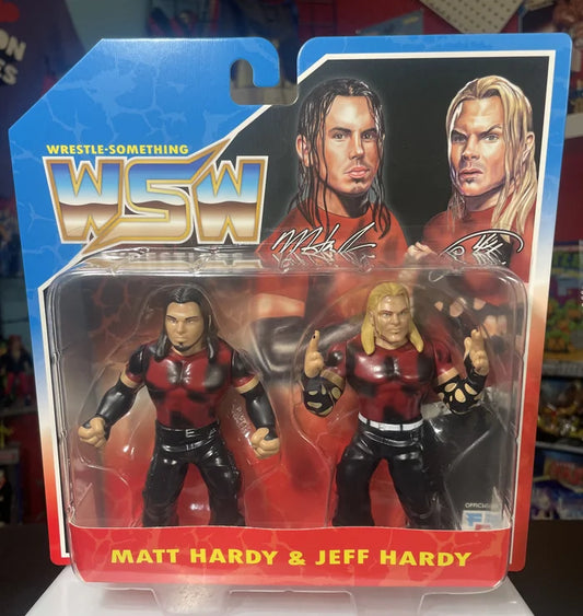 Matt Hardy & Jeff Hardy aka Hardy Boyz Retro Wrestle-Something Wrestlers Series 4 Two Pack by (FC Toys)