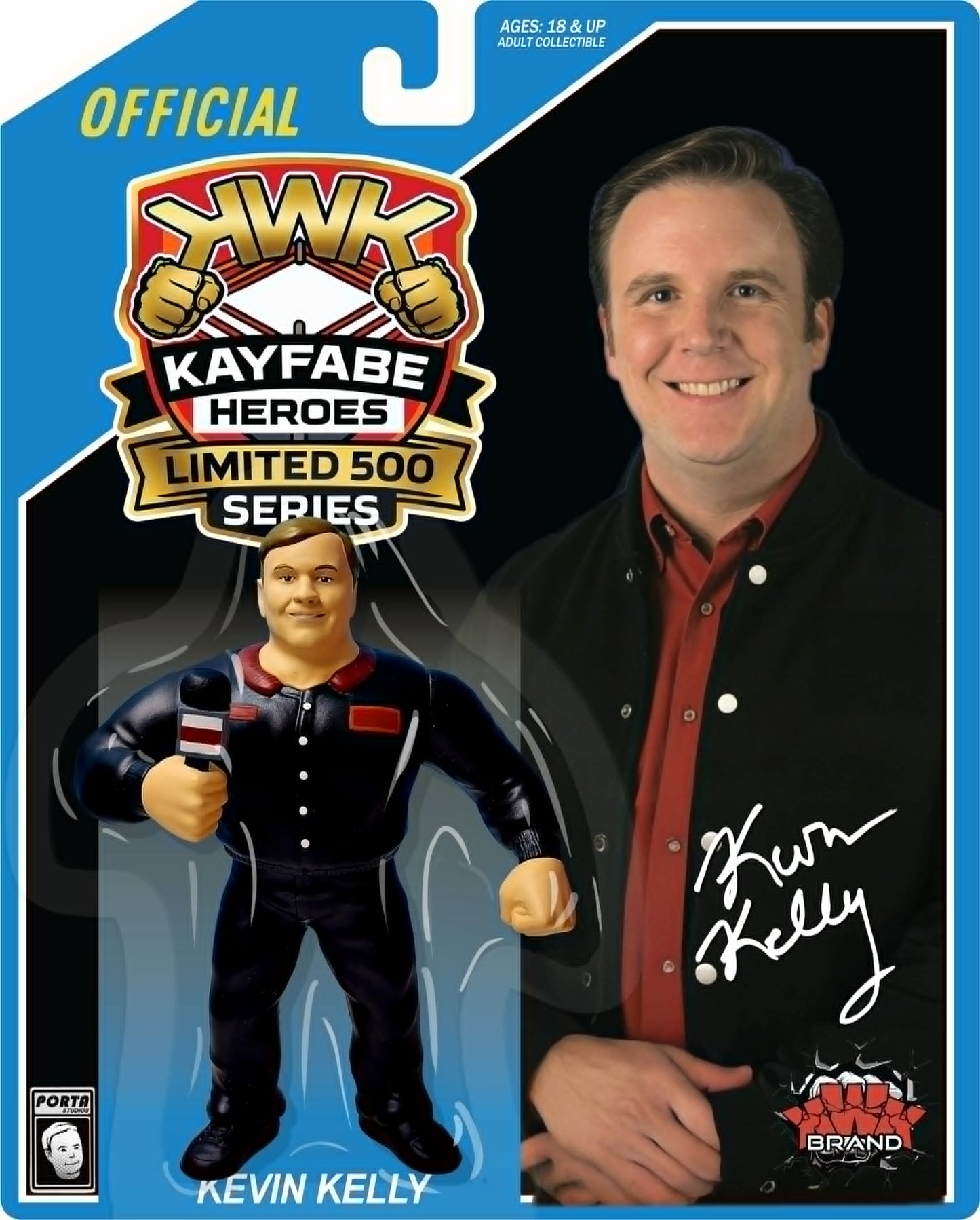 * Pre-Order * KWK Kayfabe Heroes Kevin Kelly Limited 500 Series