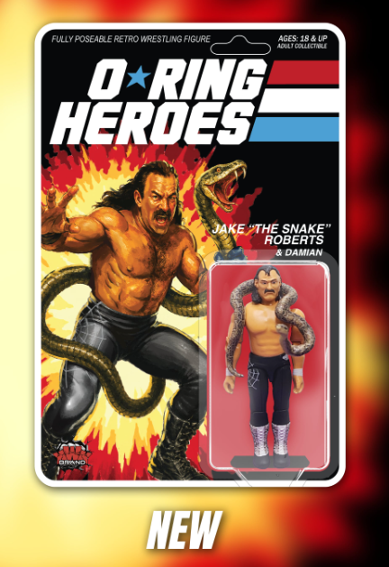 * Pre-Order * KWK O-Ring Heroes Jake "The Snake" Roberts GI Joe Style Figure