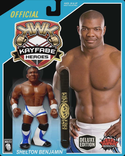 * Pre-Order * KWK Kayfabe Heroes Blue Card SHELTON BENJAMIN