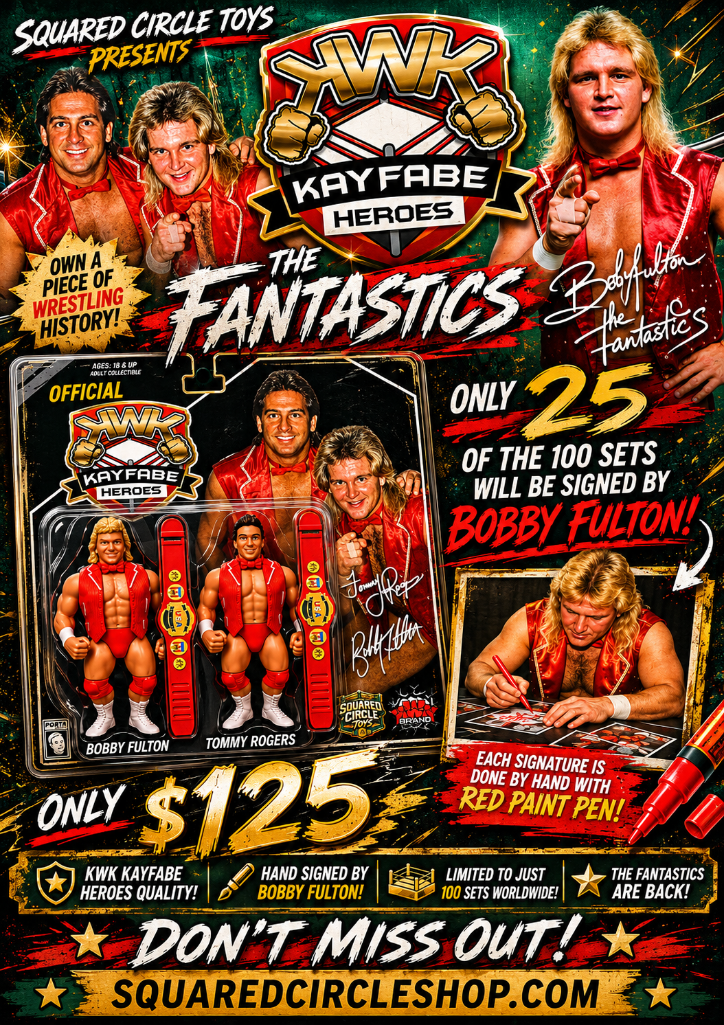 * Pre-Order * KWK Fantastics Black Card Exclusive Signed by Bobby Fulton - Signed Copies Limited to 25